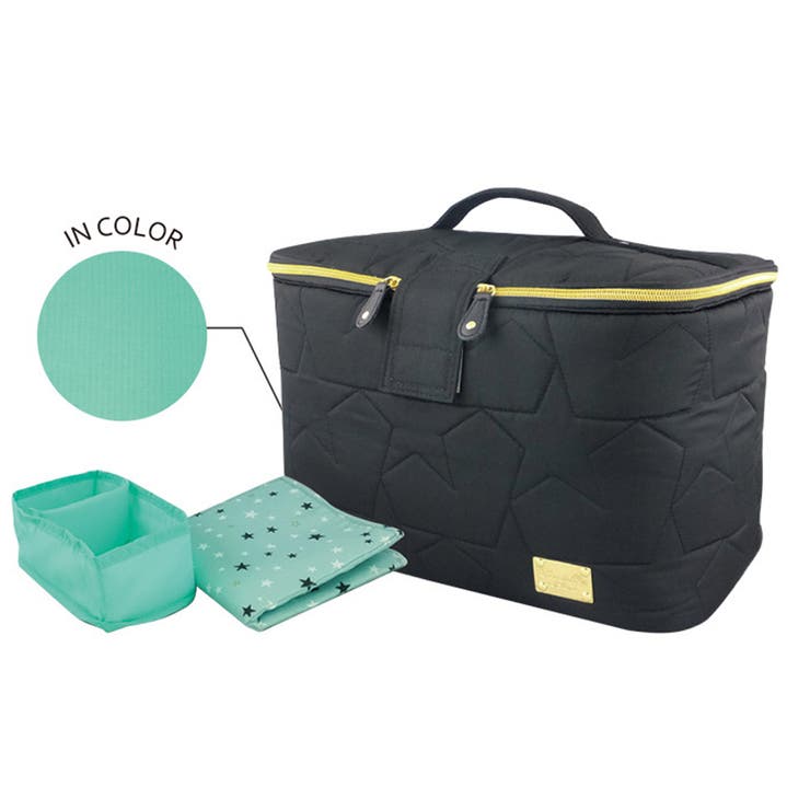 スターキルト・ブラック | おむつ 収納 ケース | At First