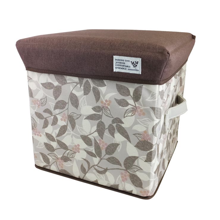 リーフ・ブラウン | 片付く収納スツール 収納ボックス リビング収納 | At First