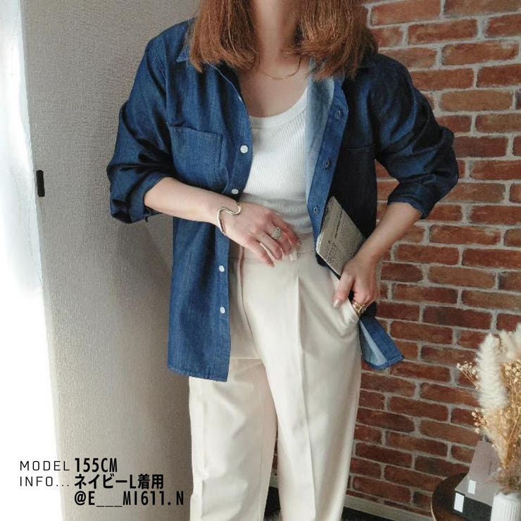 デニムシャツ レディース 長袖 | Belle Cie | 詳細画像24 