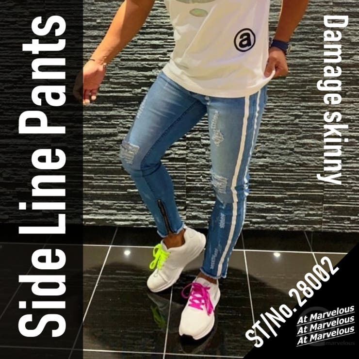 ダメージスキニー メンズ ダメージデニム | At Marvelous | 詳細画像2 