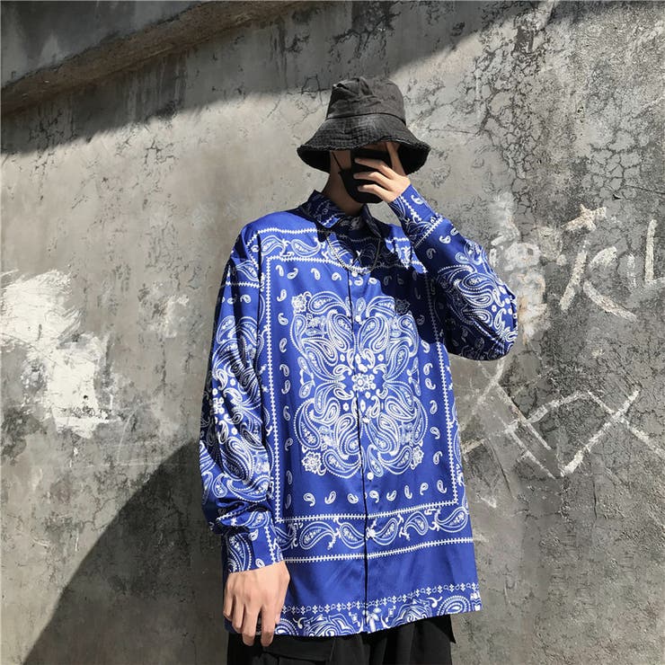 ペイズリー パネル ビッグシャツ 品番 Amvw At Marvelous アットマーベラス のメンズ ファッション通販 Shoplist ショップリスト