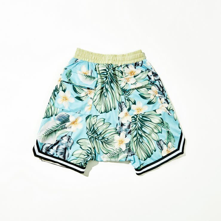 アロハサルエルショートパンツラインメンズハーフパンツ