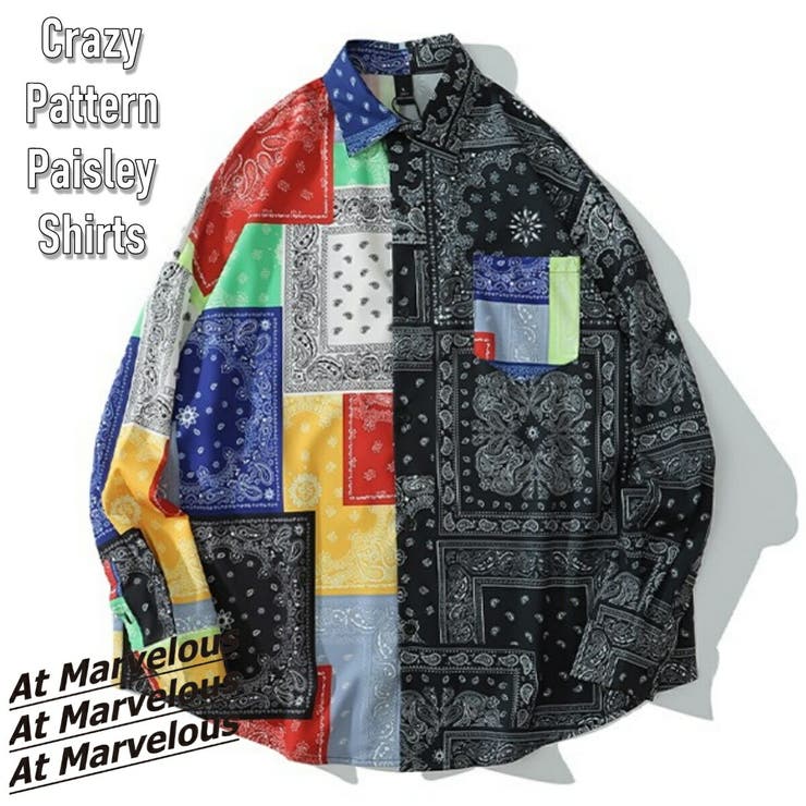 今話題のアイテムを ペイズリー シャツ[品番：AMVW0000363]｜At クレイジーパターン トップス
