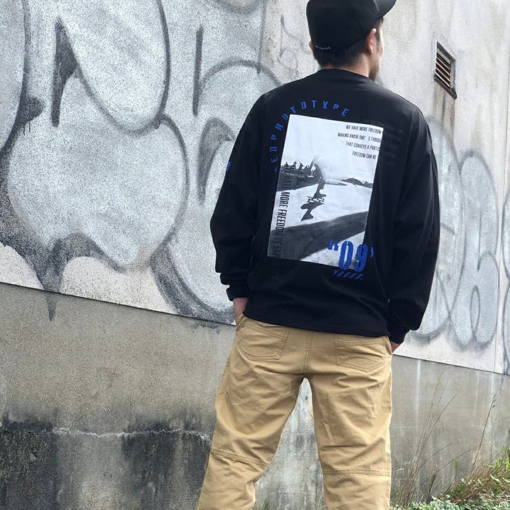 ロンt メンズ 袖ロゴプリント 長袖tシャツ スケーター ストリート トップス 品番 Amvw At Marvelous アットマーベラス のメンズファッション通販 Shoplist ショップリスト