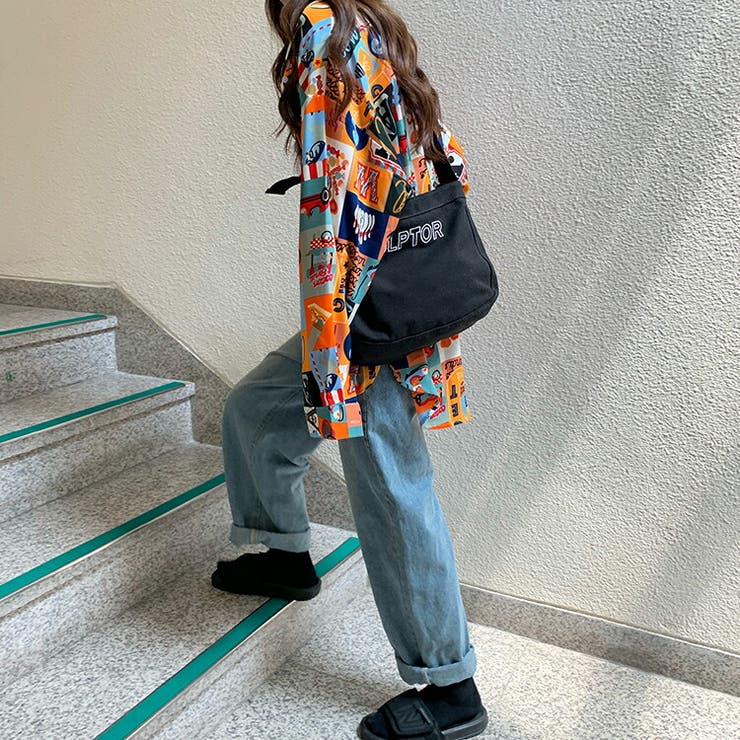 レトロ柄 ビッグシャツ レディース | Belle Cie | 詳細画像7 