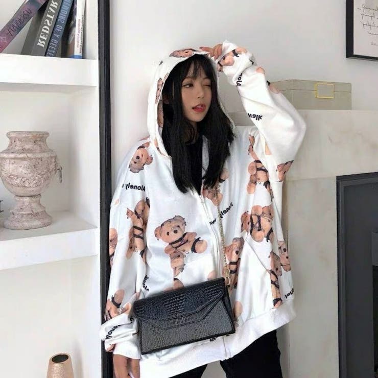 くまビッグパーカー レディース オーバーサイズ 品番 Amvw Belle Cie ベルシー のレディースファッション通販 Shoplist ショップリスト