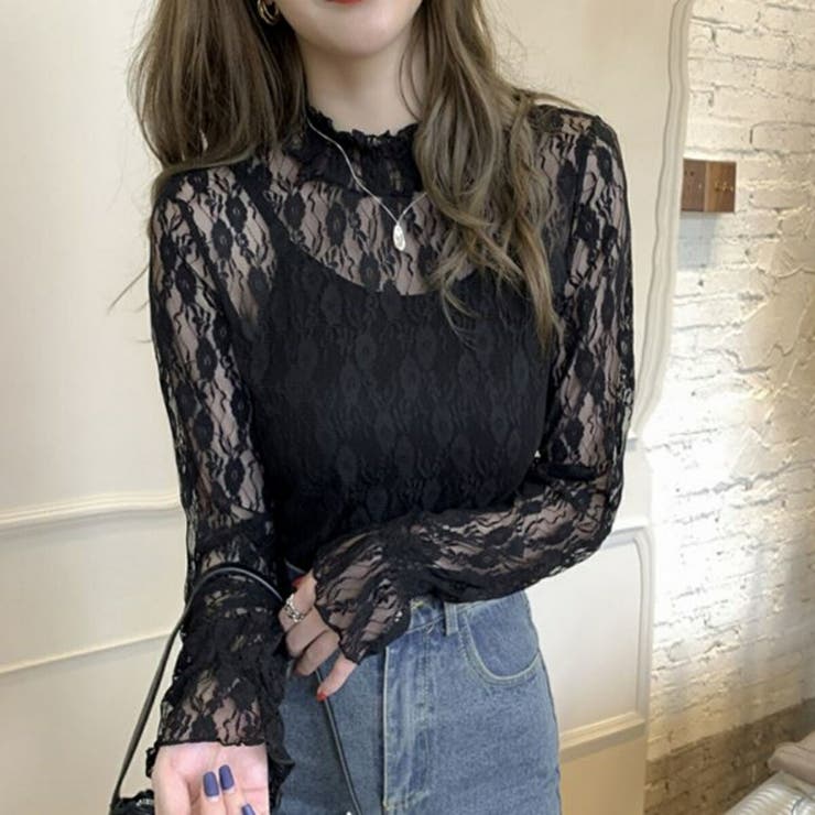 シースルーレース トップス レディース 品番 Amvw Belle Cie ベルシー のレディース ファッション通販 Shoplist ショップリスト
