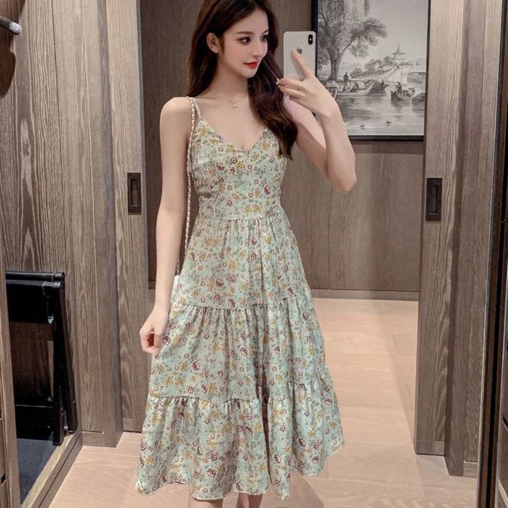 花柄シフォンワンピース レディース ロングワンピ 品番 Amvw Belle Cie ベルシー のレディースファッション通販 Shoplist ショップリスト