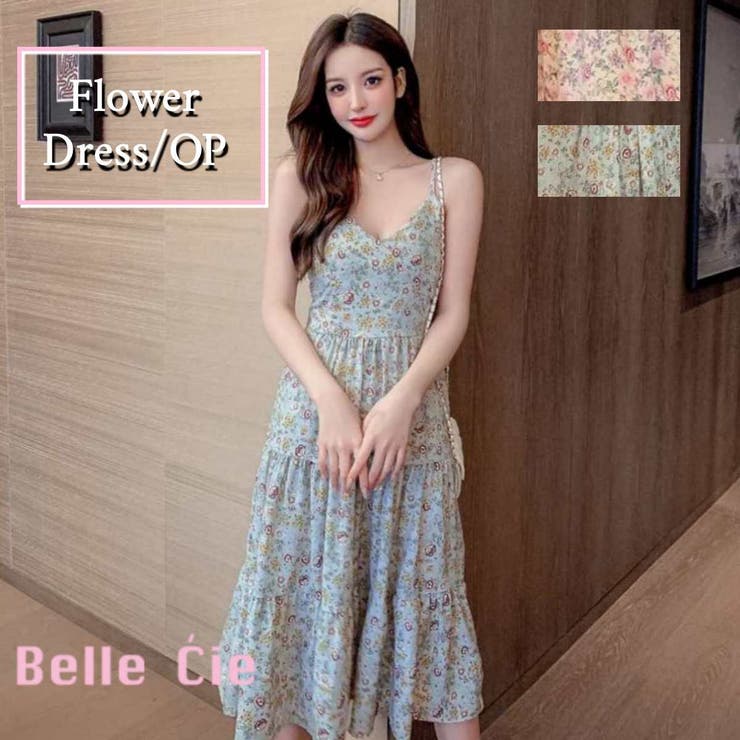 花柄シフォンワンピース レディース ロングワンピ 品番 Amvw Belle Cie ベルシー のレディースファッション通販 Shoplist ショップリスト