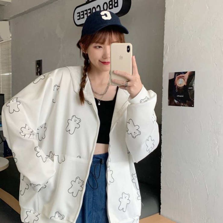 いよいよ人気ブランド くまパーカー レディース 韓国ファッション パーカー いよいよ人気ブランド くまパーカー レディース 韓国ファッション パーカー