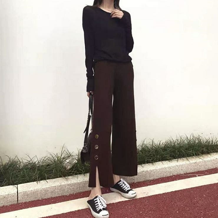 ニット ワイドパンツ レディース | Belle Cie | 詳細画像8 