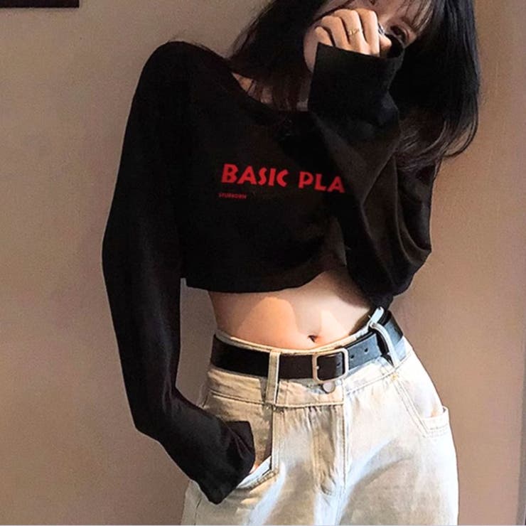 ブラック | Ｔシャツ ロンＴ 長袖 | Belle Cie