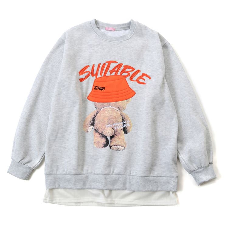 オートミール | バケハ くま スウェット | Belle Cie