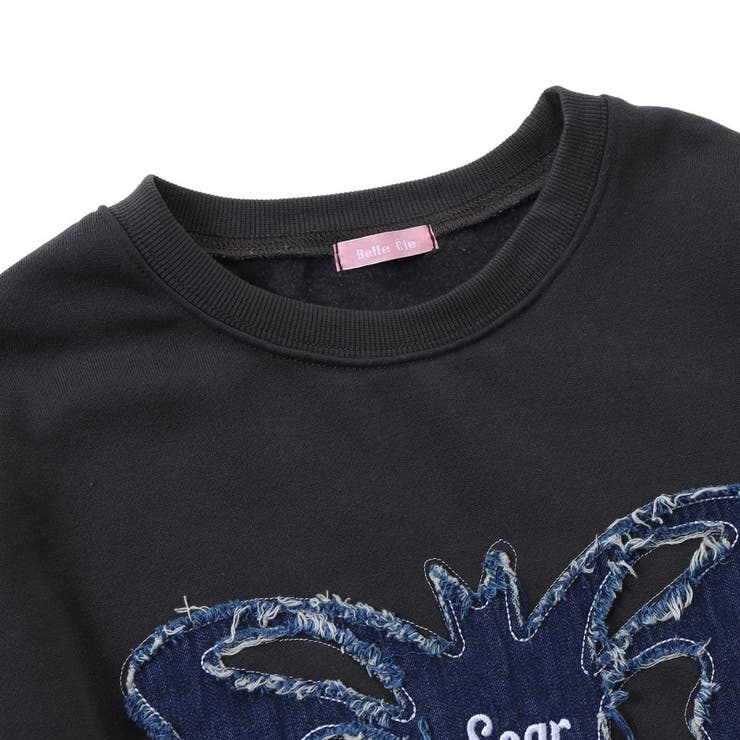 蝶モチーフロゴスウェット 裏起毛オーバーサイズ | Belle Cie | 詳細画像8 