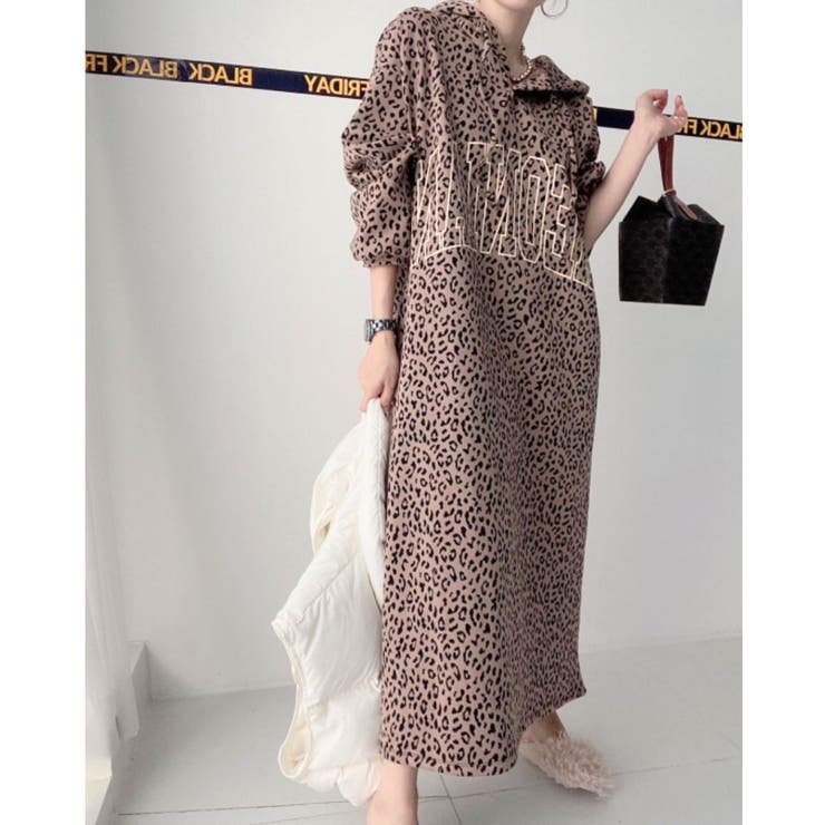 ベージュ | パーカー ワンピース フーディ | Belle Cie