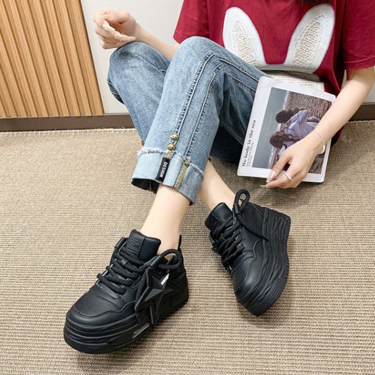 ブラック | シューズ 靴 ダッドシューズ | Belle Cie