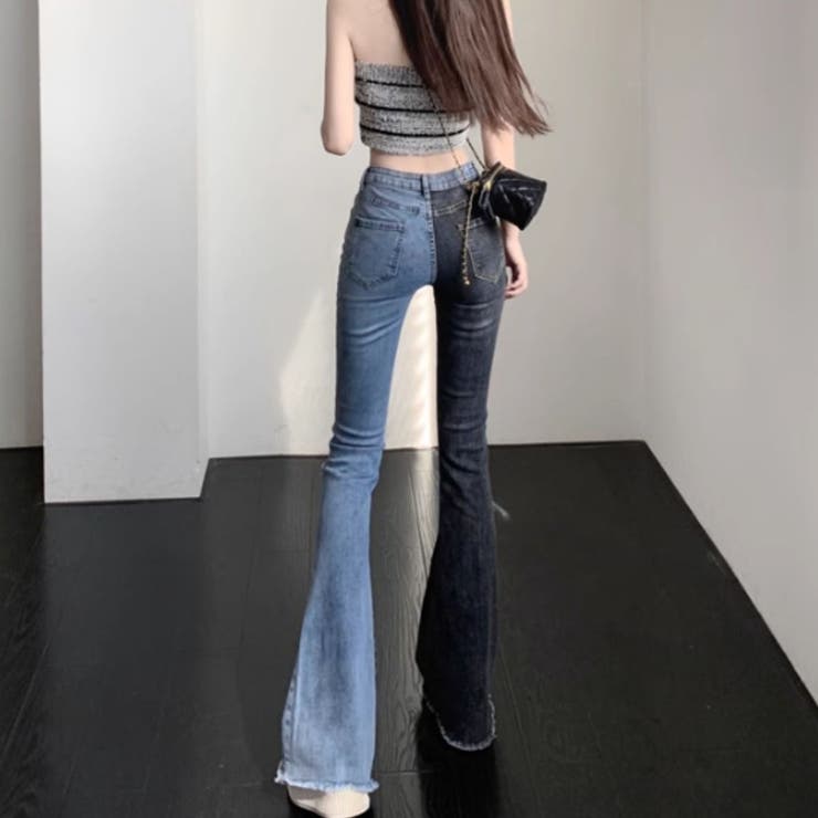 デニムパンツ フレア ブーツカット[品番：AMVW0000924]｜Belle Cie