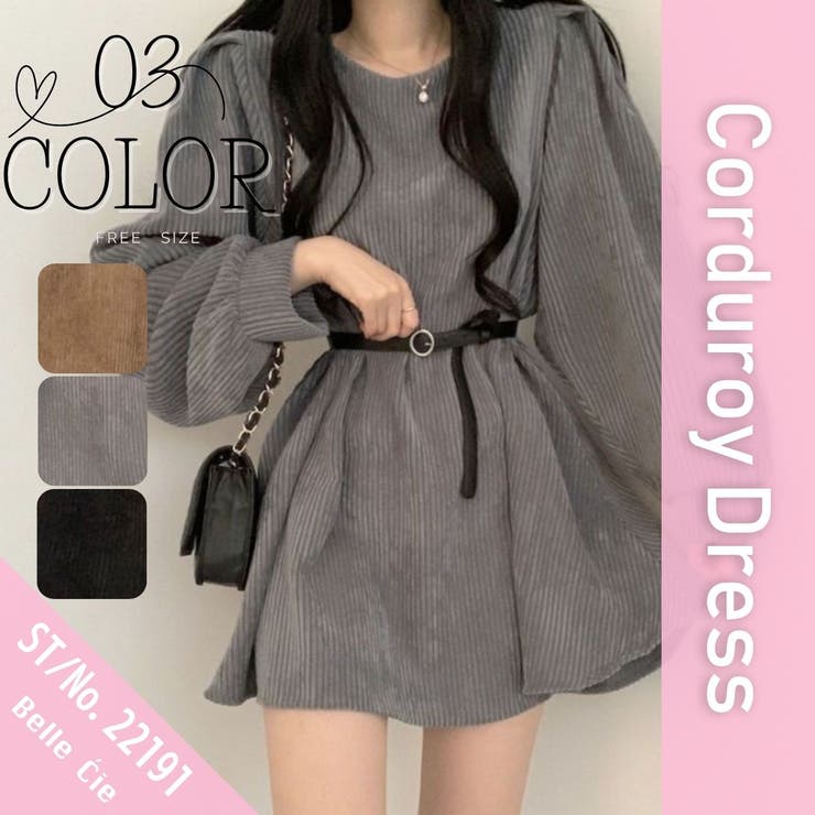 ワンピース ミニワンピ 長袖 | Belle Cie | 詳細画像2 