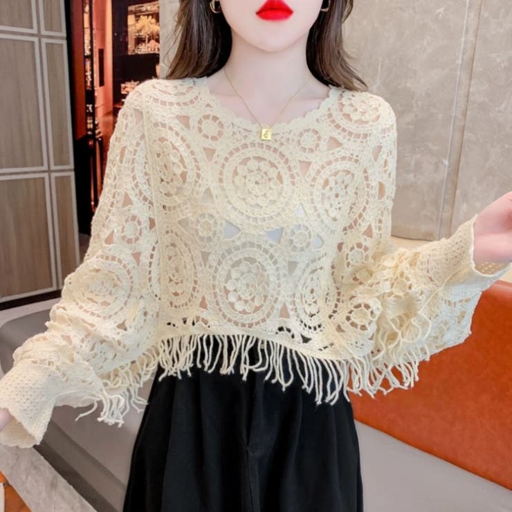 アイボリー | トップス 長袖 ニット | Belle Cie