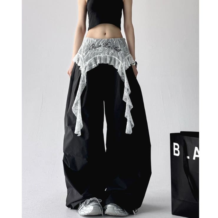 ワイドパンツ ゆったり レース | Belle Cie | 詳細画像4 