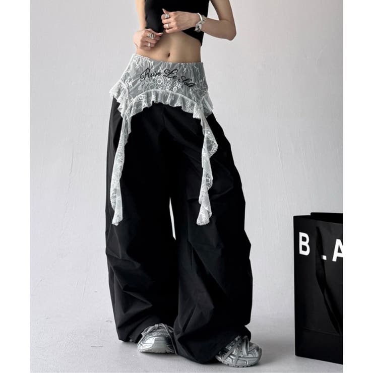 ワイドパンツ ゆったり レース | Belle Cie | 詳細画像6 