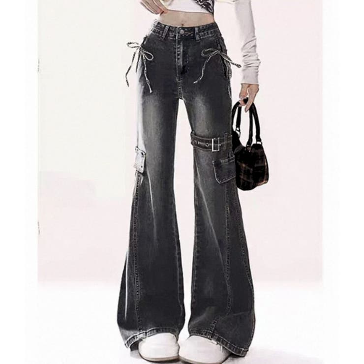 フレアパンツ デニムパンツ ブーツカット | Belle Cie | 詳細画像4 