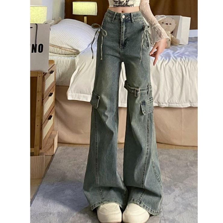 フレアパンツ デニムパンツ ブーツカット | Belle Cie | 詳細画像6 