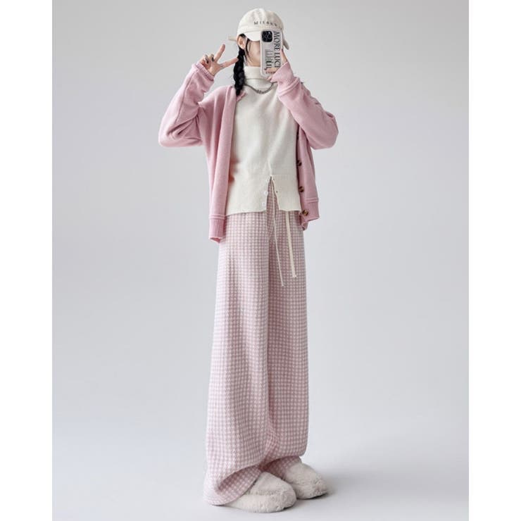 ワイドパンツ ストレート 裏起毛 | Belle Cie | 詳細画像7 