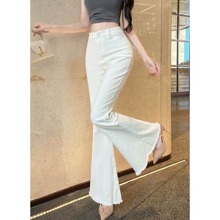 フレアデニムパンツ ジーンス デニム | Belle Cie | 詳細画像5 