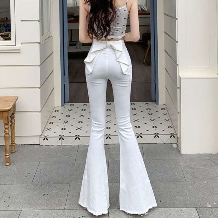 フレアデニムパンツ ジーンス デニム | Belle Cie | 詳細画像6 