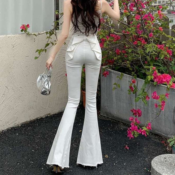 フレアデニムパンツ ジーンス デニム | Belle Cie | 詳細画像7 