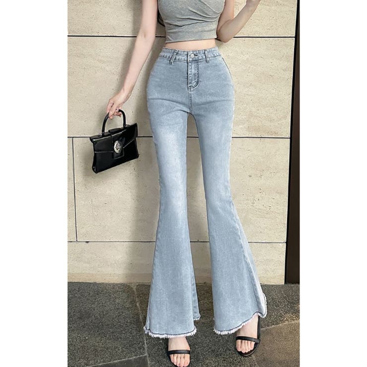 フレアデニムパンツ ジーンス デニム | Belle Cie | 詳細画像8 