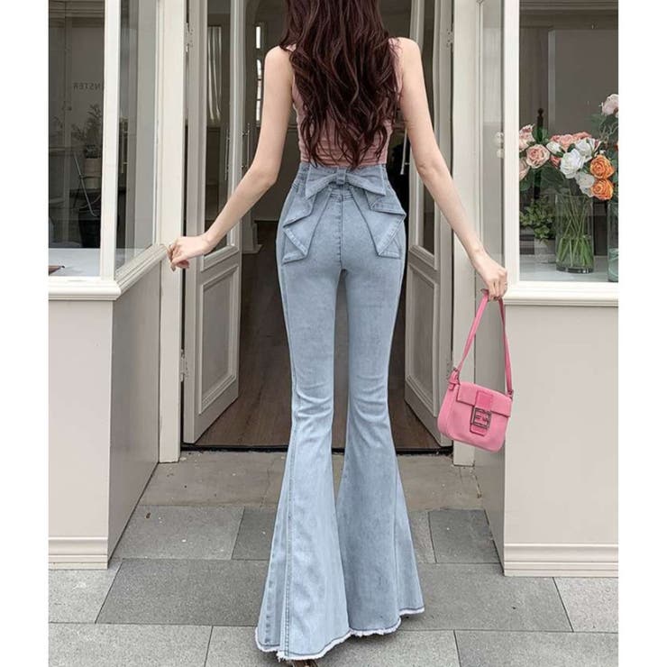 フレアデニムパンツ ジーンス デニム | Belle Cie | 詳細画像10 