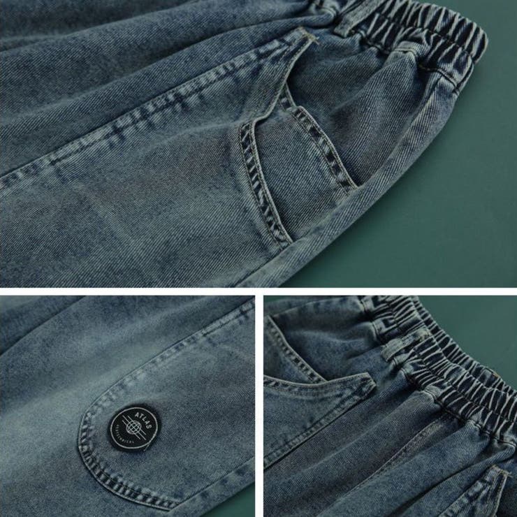 バルーンデニム ワイドパンツ ゆるパン | Belle Cie | 詳細画像11 