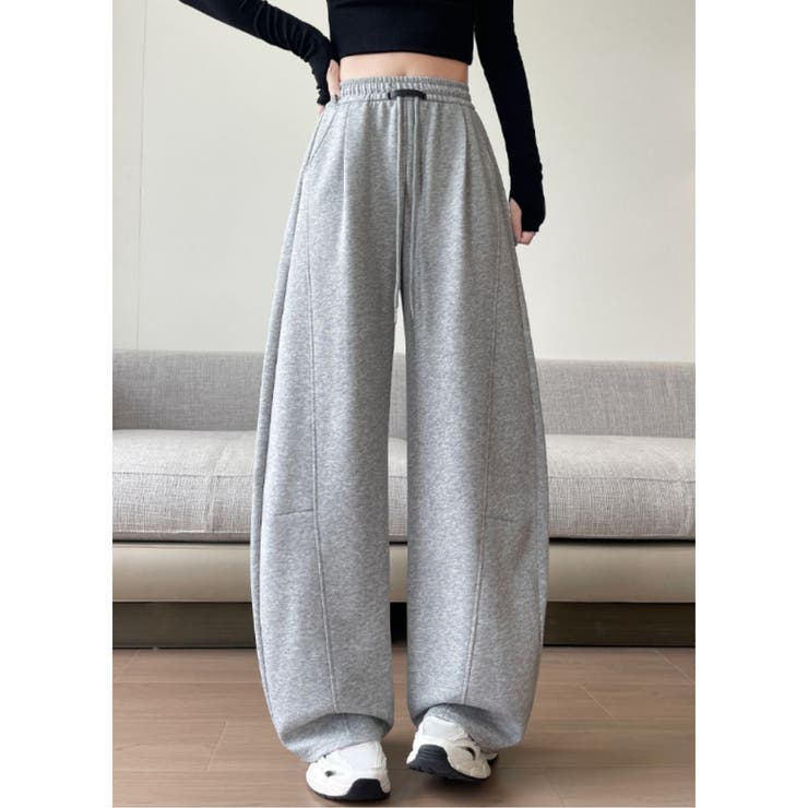 グレー | スウェットパンツ ワイド バレル | Belle Cie