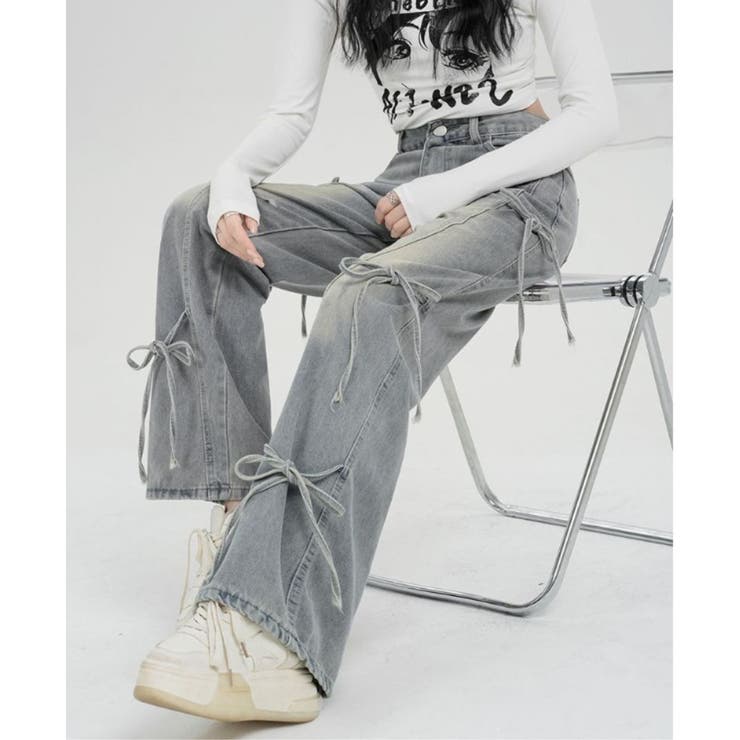 デニムパンツ ワイド ストレート | Belle Cie | 詳細画像10 