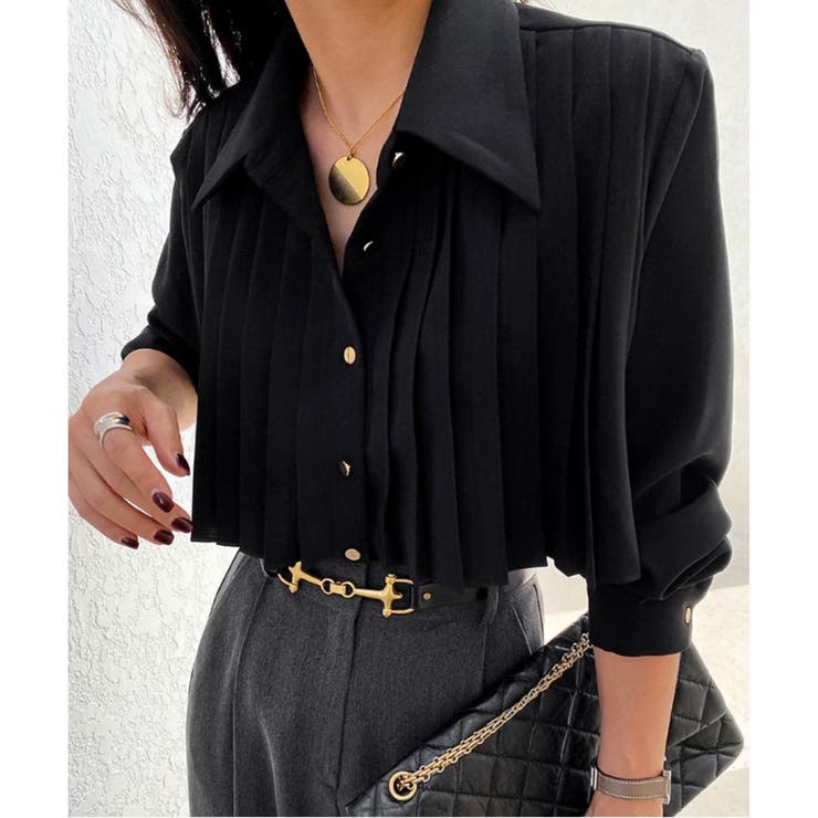ブラック | シャツ ブラウス トップス | Belle Cie