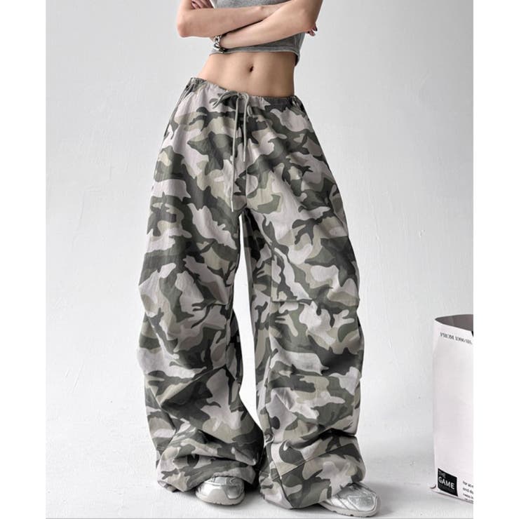 ワイドパンツ ルーズ 迷彩 | Belle Cie | 詳細画像4 