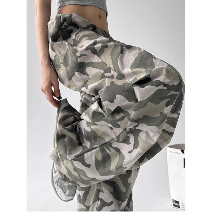 ワイドパンツ ルーズ 迷彩 | Belle Cie | 詳細画像7 