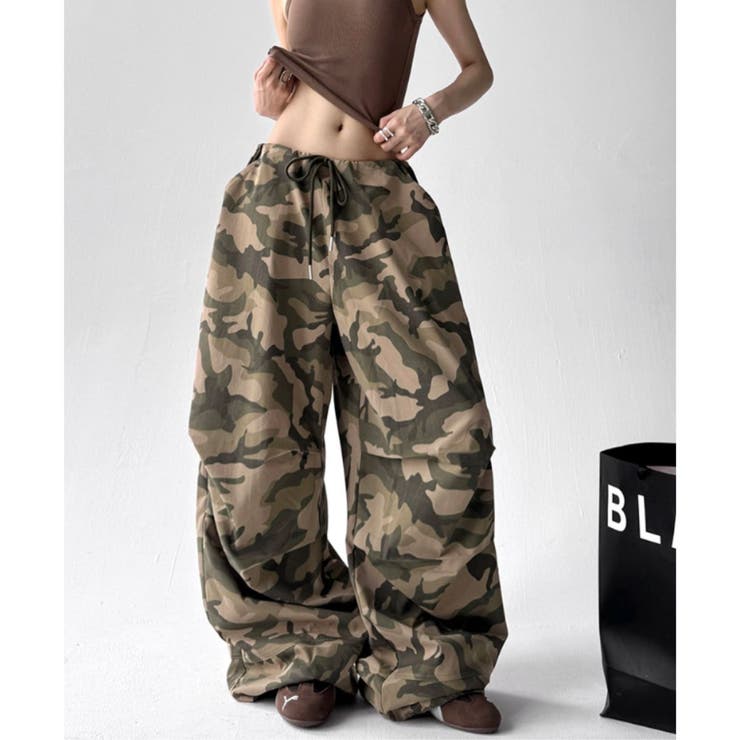 ワイドパンツ ルーズ 迷彩 | Belle Cie | 詳細画像10 