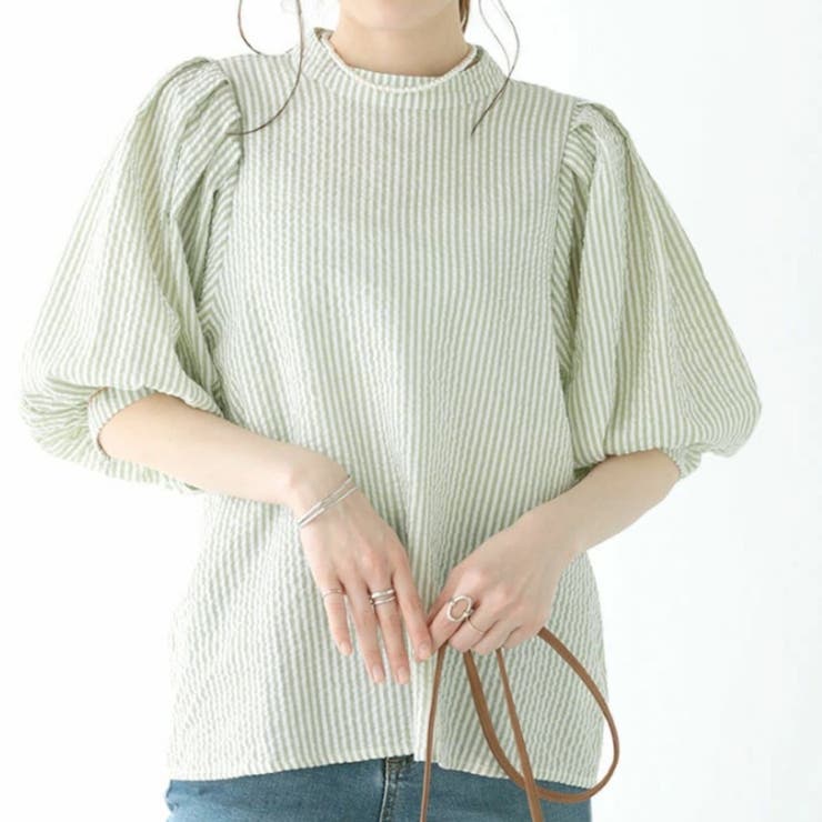 グリーン | ブラウス 半袖 トップス | Belle Cie