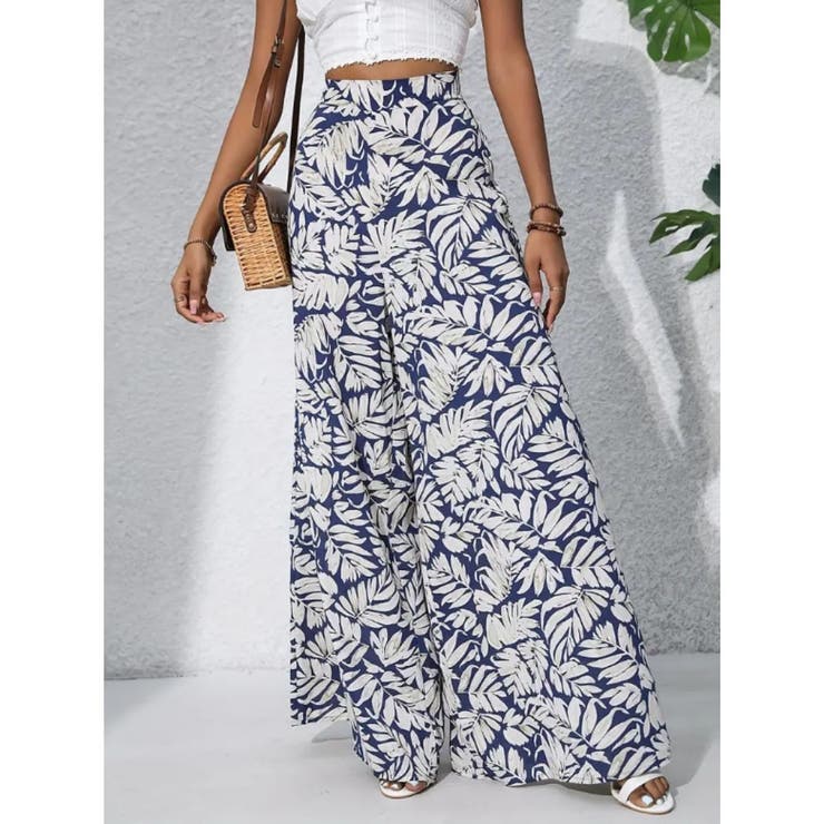 ワイドパンツ ウエストゴム 総柄 | Belle Cie | 詳細画像5 