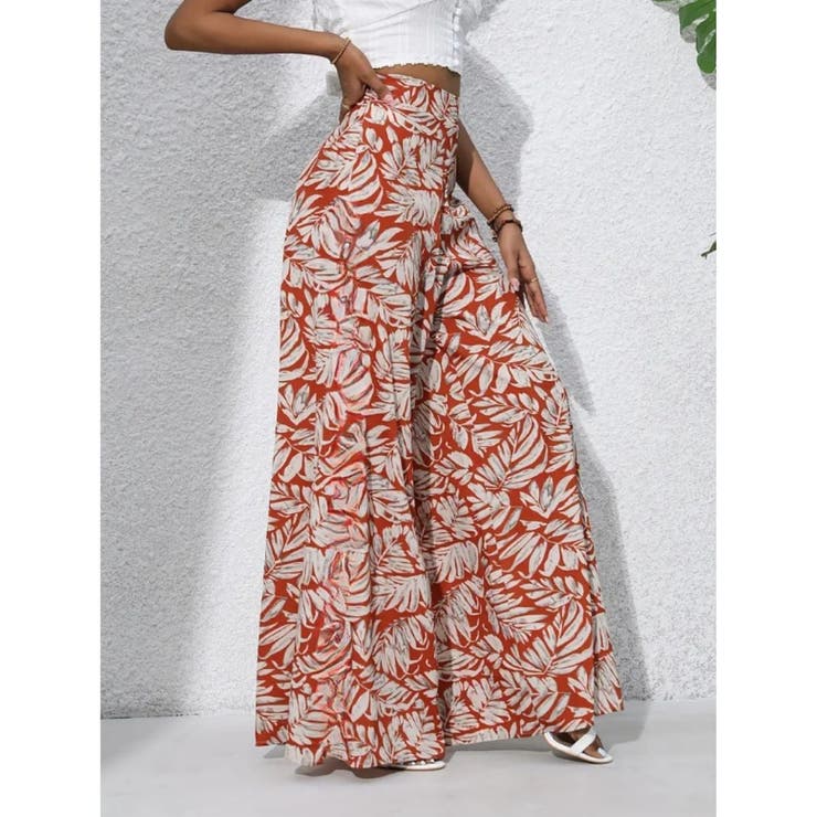 ワイドパンツ ウエストゴム 総柄 | Belle Cie | 詳細画像7 