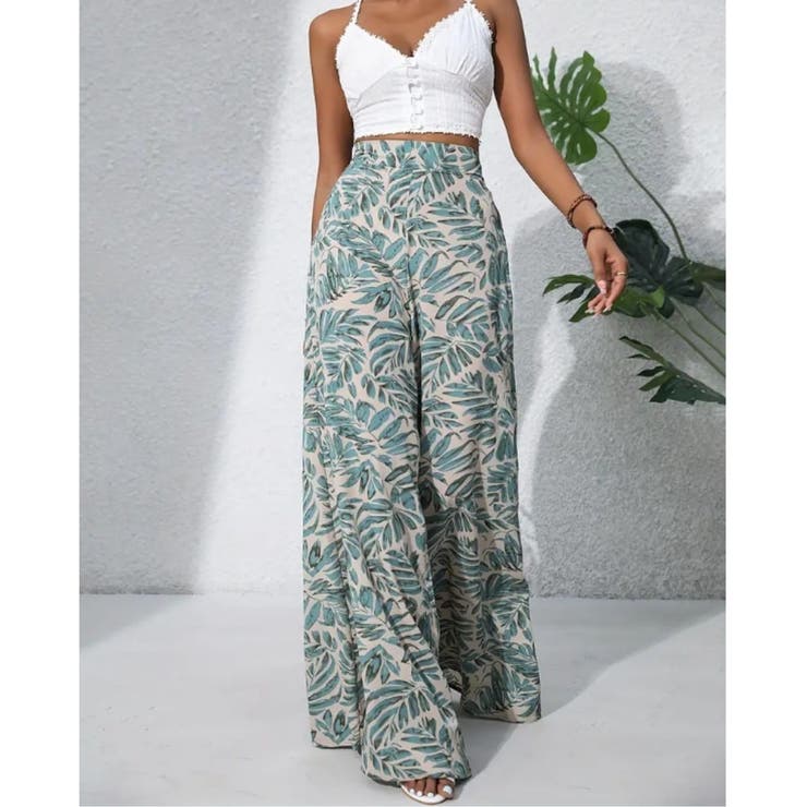 ワイドパンツ ウエストゴム 総柄 | Belle Cie | 詳細画像9 