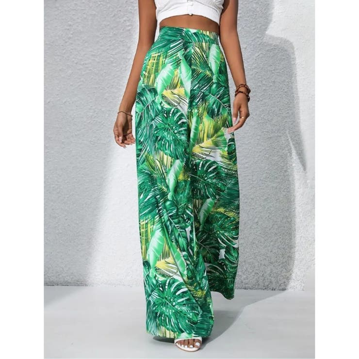 ワイドパンツ ウエストゴム 総柄 | Belle Cie | 詳細画像10 