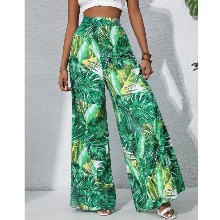 ワイドパンツ ウエストゴム 総柄 | Belle Cie | 詳細画像11 