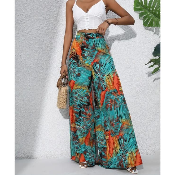 ワイドパンツ ウエストゴム 総柄 | Belle Cie | 詳細画像13 