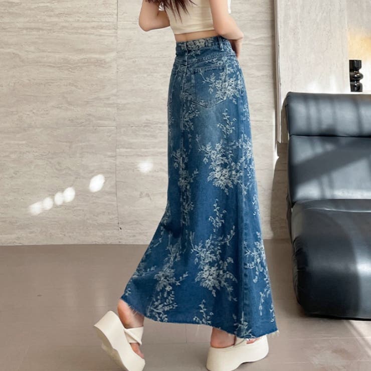 デニムスカート ロングスカート マーメイド | Belle Cie | 詳細画像9 