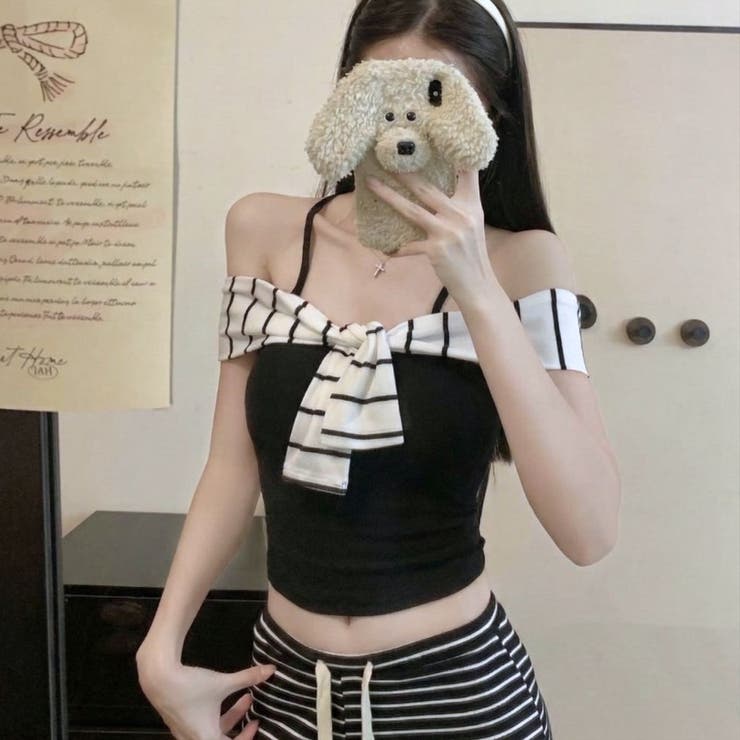 ベアトップ オフショル ボウタイ | Belle Cie | 詳細画像4 