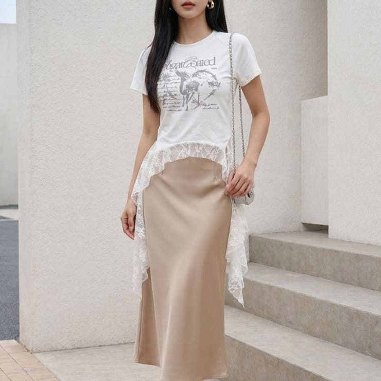 レースTシャツ レディース シアーTシャツ | Belle Cie | 詳細画像8 